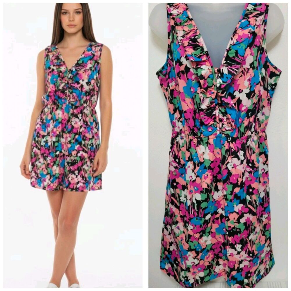 Gap Dress Womens 8 Floral Mini Vacation Ready Summer Resort Coastal Retro Y2K